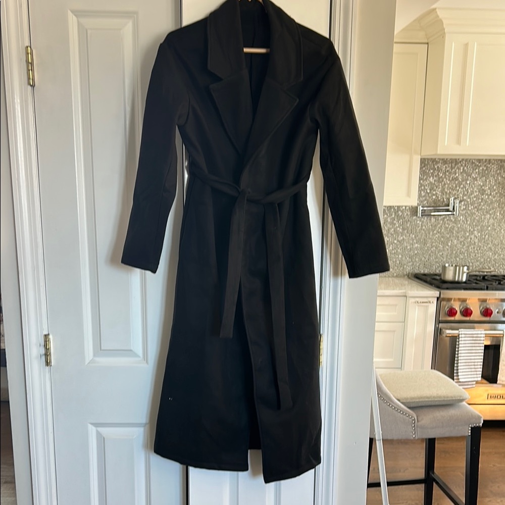 Elegant Black Trench Coat